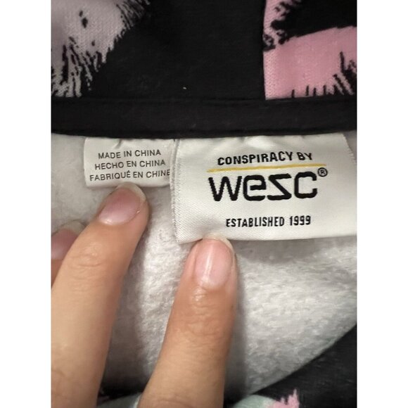 Conspiracy by Wesc Paradise Lost Multicolor Hoodie Mens Measured Neon Streetwear - Picture 12 of 14